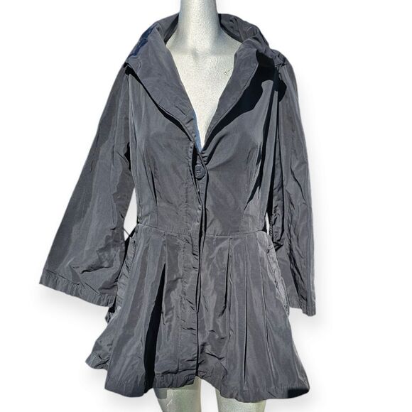 Silona BLACK Fit & Flare Water Repellent Jacket Medium - Picture 4 of 13